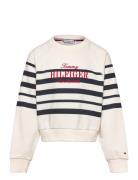Tommy Script Cn Sweatshirt Cream Tommy Hilfiger