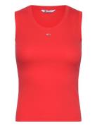 Tjw Essential Rib Tank Ext Red Tommy Jeans