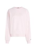 Reg Script Sweatshirt Pink Tommy Hilfiger