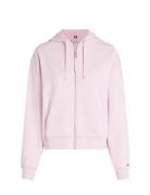 Reg Script Zip Hoodie Pink Tommy Hilfiger