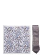 Tie & Pocket Square Brown Amanda Christensen