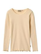 Rib T-Shirt L/S Reese Yellow Wheat