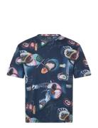 Relaxed-Fit Aop T-Shirt Patterned Scotch & Soda