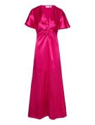 Visittas V-Neck S/S Maxi Dress - Noos Pink Vila