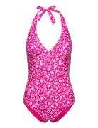 Haiti Halterneck Swimsuit Pink Abecita
