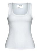 Slfanna U-Neck Tank Top Noos White Selected Femme