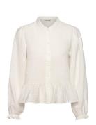 Pzisabelle Ls Shirt White Pulz Jeans