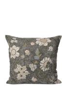 Cushion Cover Flower Linen, 50X50Cm Black Ceannis