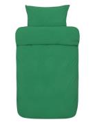 Frøya St Washed Bed Set Green Høie Of Scandinavia