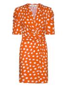 Dvf Duncan Dress Orange Diane Von Furstenberg