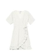 Vmlacely Ss Short Dress Jrs Girl White Vero Moda Girl
