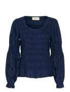 Crhenva Ls Blouse Navy Cream