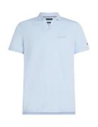 Cotton Linen Terry Reg Polo Blue Tommy Hilfiger