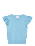 Vmzanzibar Sl O-Neck Top Ga Girl Blue Vero Moda Girl