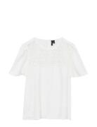 Vmmalva Crochet Ss Top Wvn Ga White Vero Moda Maternity