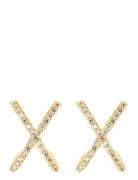 Cross Earring Large Gold By Jolima