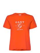 Reg Graphic Ss T-Shirt Orange GANT