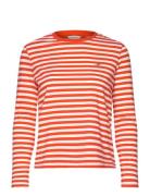 Reg Striped Shield Ls T-Shirt Red GANT