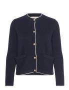 Cotton Knit Jacket Navy GANT