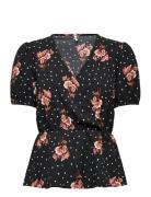 Jdyryss S/S V-Neck Top Wvn Lo Patterned JDY