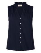 Blouse From Freequent In A Light Material. The Blouse Has A Simple Sil...