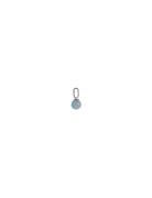 St Drop Charm Blue Design Letters