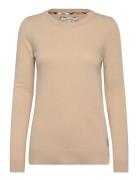 Barbour Pendle Crew Knitted Jumper Beige Barbour