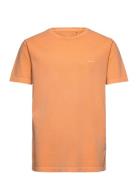 Slim Sunfaded Ss Pique T-Shirt Orange GANT