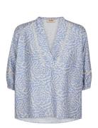 Mmaleyna Saku Blouse Blue MOS MOSH