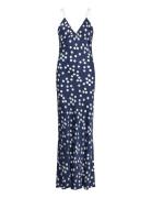 Satin Slip Dress Navy By Ti Mo