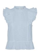 Vmkammy Sl High Neck Top Vma Blue Vero Moda