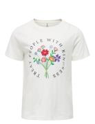 Kogemma Life Reg S/S Flower Top Jrs Noos White Kids Only