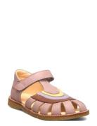 Sandals - Flat - Closed Toe Pink ANGULUS