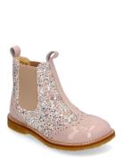 Booties - Flat - With Elastic Pink ANGULUS