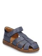 Sandals - Flat - Closed Toe Blue ANGULUS