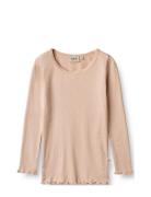 Rib T-Shirt Reese Pink Wheat