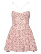 Estie Embroidered Mini Dress Red Bardot