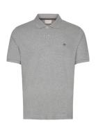 Shield Logo Ss Polo Grey GANT