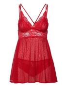 Bd Dot Mesh Lace Beatriz Red Hunkemöller