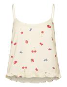 Cami Woven Ruffle Fruit Cream Hunkemöller