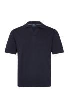 Ess Cot Silk Polo Navy Hackett London