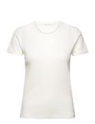 Chrisstine Short Sleeve Cotton Top White Gai+Lisva