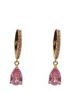 Sandrine Drop Ear Gold Pink Gold Pipol's Bazaar