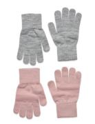 Glitter Gloves - 2-Pack Patterned Melton