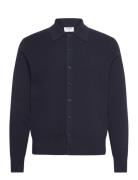 Cotton Merino Knit Shirt Navy Filippa K
