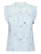 Jdyalba S/L Frill Shirt Wvn Exp Blue JDY