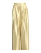 Slfselene Hw Wide Pant B Gold Selected Femme