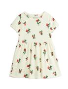 Lingonberries Aop Ss Dress Beige Mini Rodini
