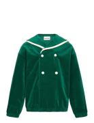 Sailor Velour Sweatshirt Green Mini Rodini
