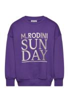 Sunday Emb Sweatshirt Purple Mini Rodini